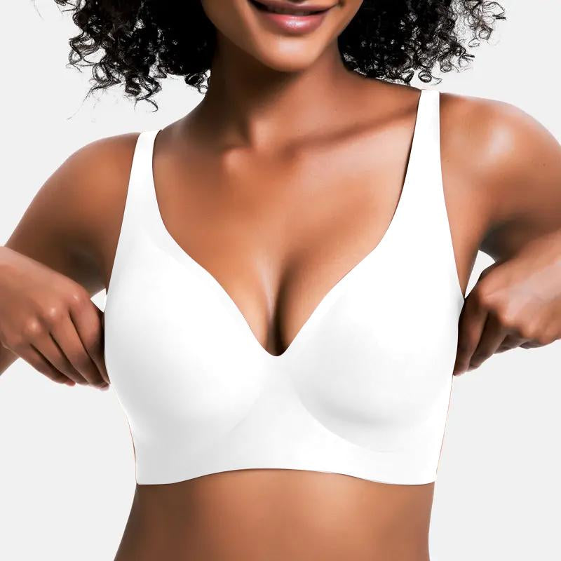 Experience Unmatched Comfort with VRCOMFY Deep V Wireless Push Up Bralettes – Perfect for Everyday Wear!